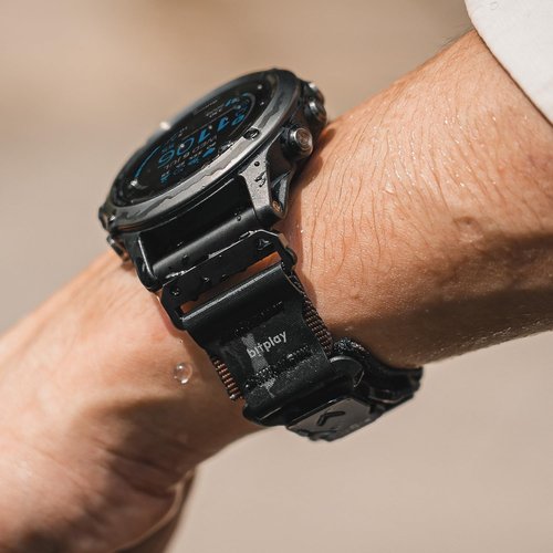 biyplay-GARMIN band Quickfit 26mm Fidlock Magnetic Buckle for Forerunner Descent Quatix fenix epix Pro D2 Series-Sand