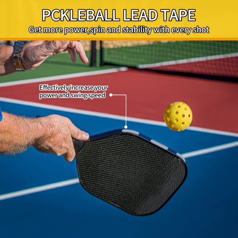 Vefungyan Pickleball Lead Tape Weighted Bars: 40Pcs Adhesive Weight Strips for Tinnes Golf Paddle Edge Guard Enhance Control and Power