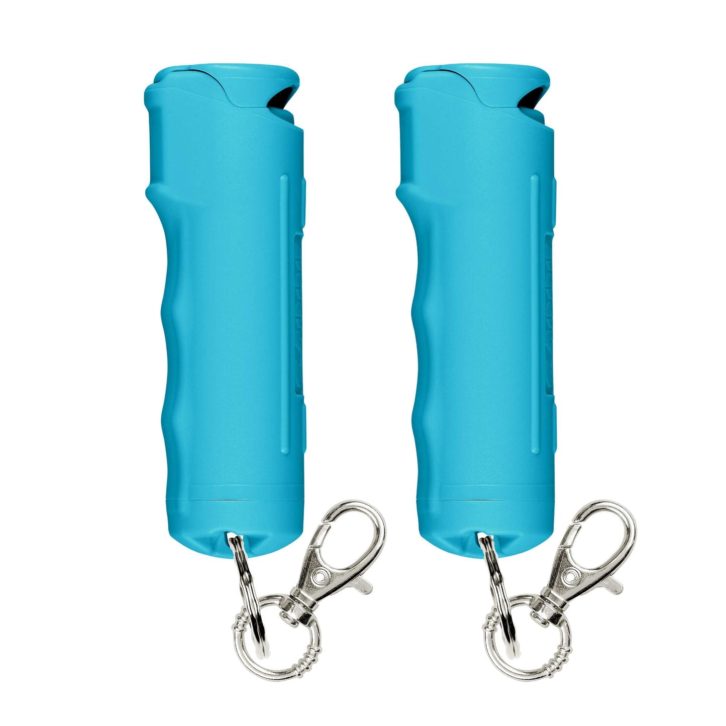 SABRE Pepper Spray with Fast Flip Top Safety & Snap‑Clip Keychain for Self Defense - Maximum Police Strength OC with UV Marking Dye, Finger Grip, 10‑Sec. Spray, 14-ft Range, Made in USA, 0.54 fl oz
