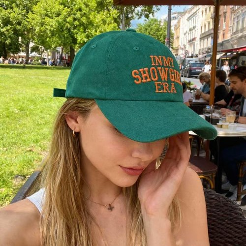 in My Showgirl Era Embroidered Trucker Eldest Daughter Tour Concert Inspired Outfit Match Hat for Fans Gift Women Men (US, Alpha, One Size, in My Showgirl ERA)