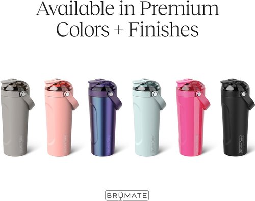 BrüMate MultiShaker Blender Shaker Bottle - 100% Leakproof Insulated Stainless Steel | 25oz (OD Green)