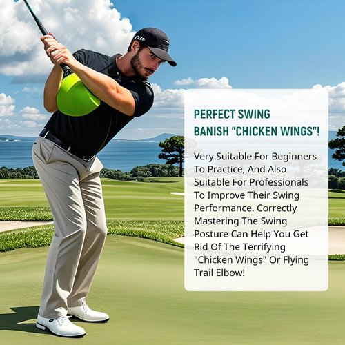 The Connector Golf Training Aid, Golf Swing Trainer for Posture Correction Practice, Golf Swing Training Aid, Golf Training Aids Helps Train Proper Swing Mechanics, Arm Structure (AQT, Light Green)