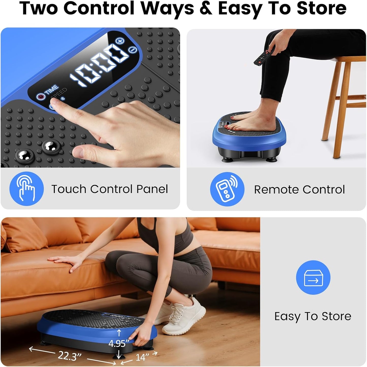 Skiennix Vibration Plate - Full Body Shaker Machine for Lymphatic Drainage | Bluetooth Fitness Platform