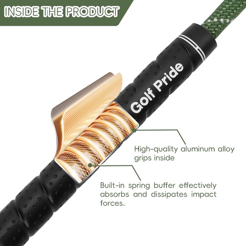 WWFFEN Golf Rope Swing Trainer, Golf Swing Training Aid, Professional Golf Swing Rope Training Aid to Improve Speed, Tempo, Rhythm, Flexibility, Strength, Golf Warm-Up Practice Equipment for Golfers