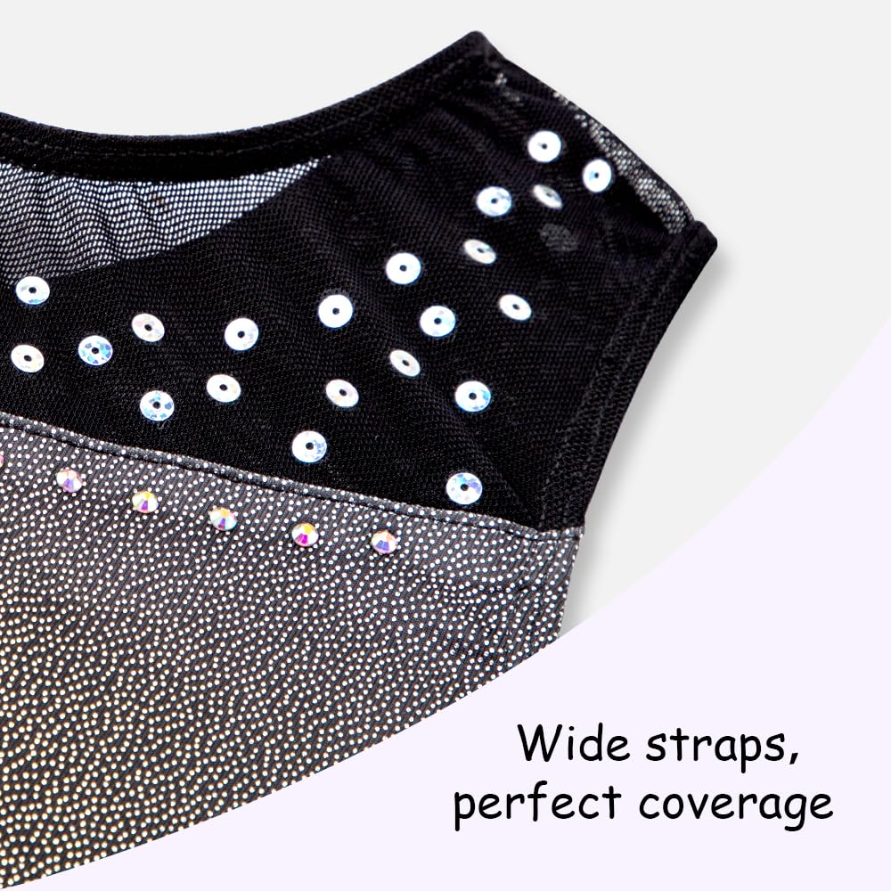 Gymnastics Leotards for Girls Toddler Ballet Dance Tumbling Outfits 5t 6 Kids Sleeveless Gymnastic Biketard with Shorts Sparkly Dancwear Unitards Clothes Bodysuit (Gold Leopard, 5-6 Years)