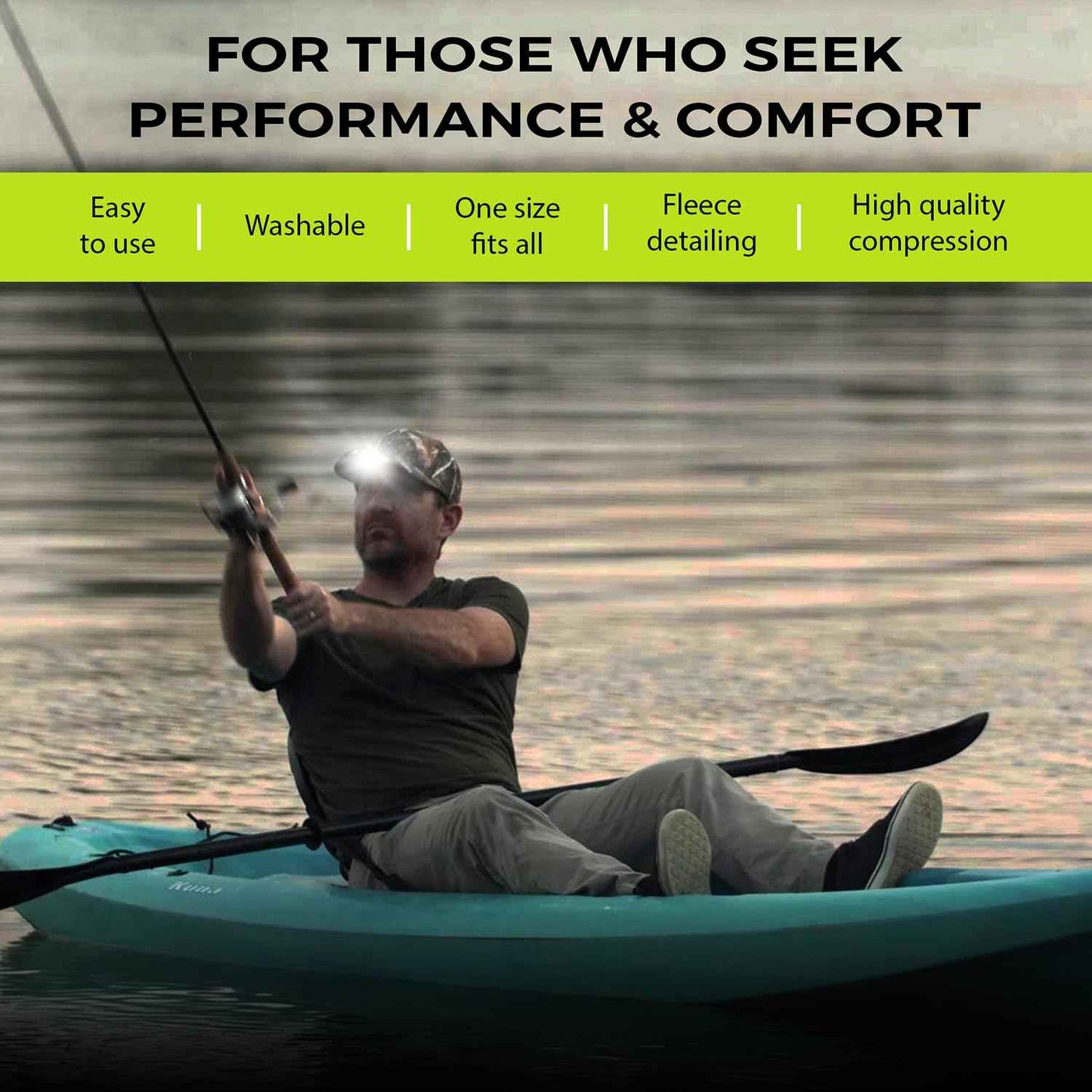 LED Hat Light - POWERCAP 3.0 USB Rechargeable Baseball Cap with Light Built in - LED Cap Visor Light with Bright Headlight and IPX4 Rating (Blaze Orange)