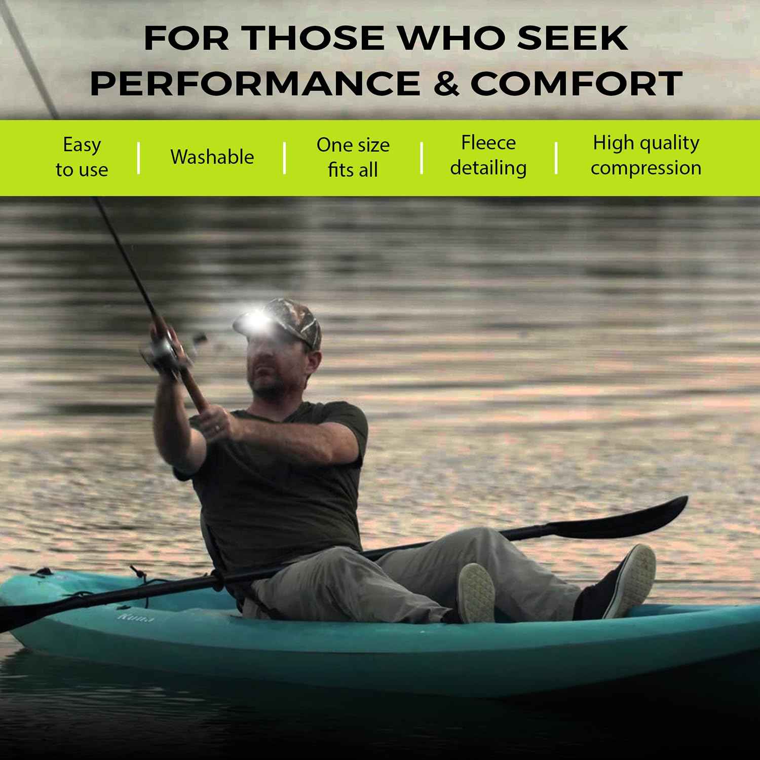 LED Hat Light - POWERCAP 3.0 USB Rechargeable Baseball Cap with Light Built in - LED Cap Visor Light with Bright Headlight and IPX4 Rating (Blaze Orange)