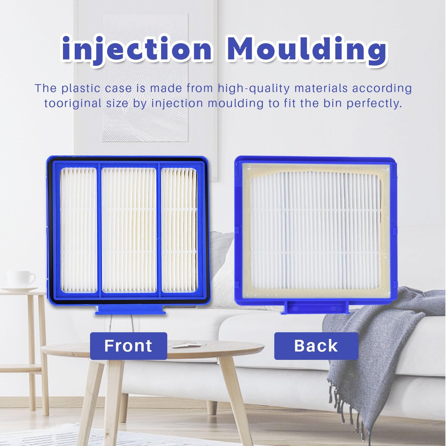 5-Pack HEPA Replacement Filters for Shark RV1001AE ION/IQ/EZ/Rocket/Robot/Pet Series Vacuums Compatible with AV2501AE, AV753, AV910/912S/915S, UR1000SR & More Vacuum Cleaner Parts