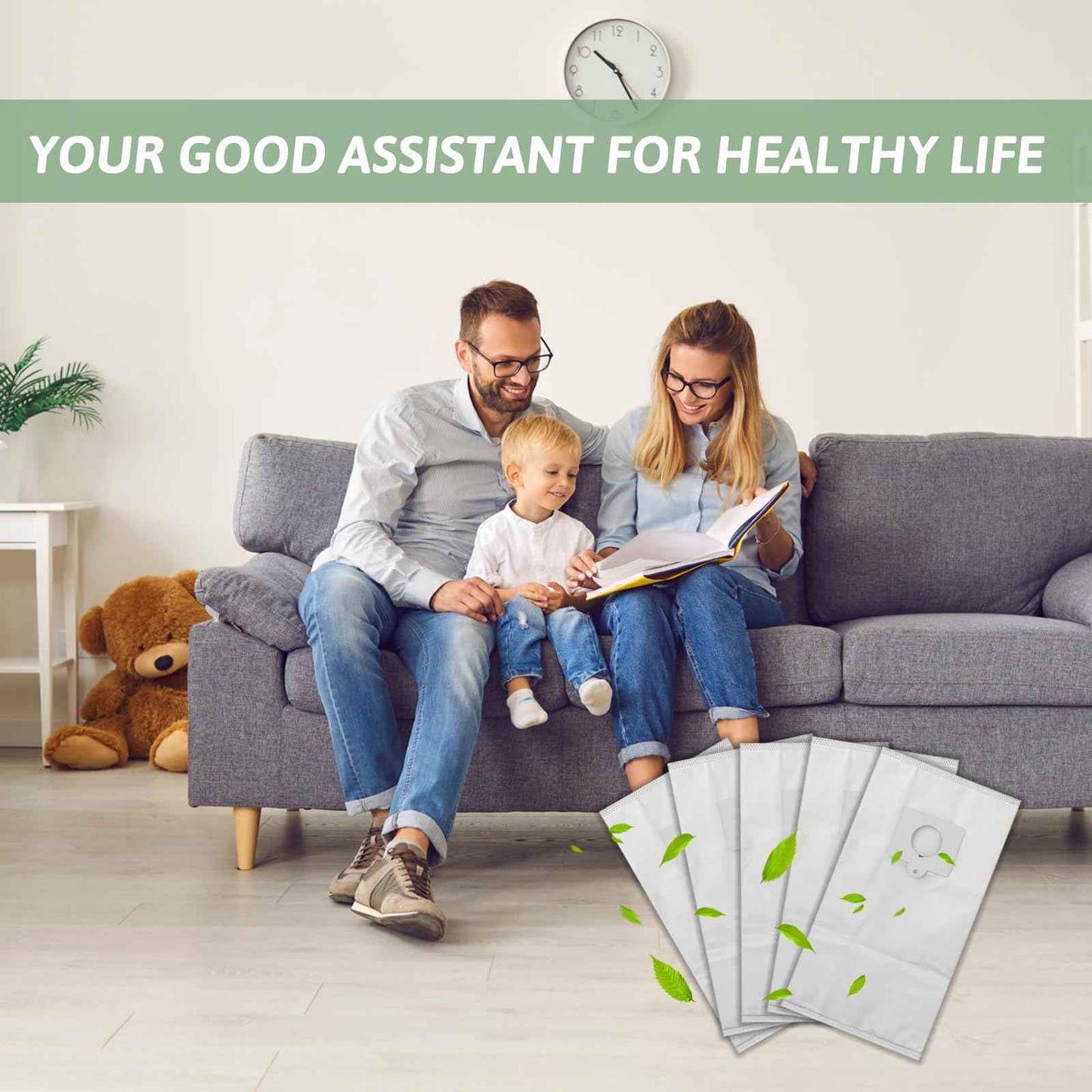 10 Pack 53292 Type Q/C HEPA Cloth Replacement for Kenmore Canister Vacuum 5055, 50557, 50558, 20-53292, 53291, 200 series, 400 series, 600 series, 700 series, 800 series Canister Vacuums Cleaner