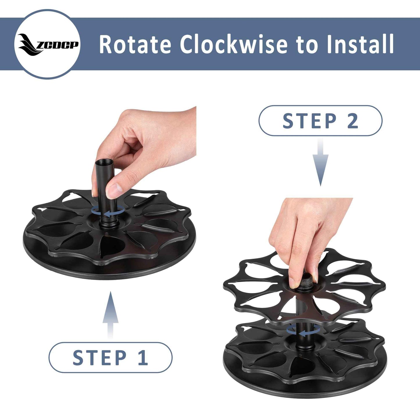 ZCDCP Vertuo Pod Holder System - 3-Tier Coffee Pod Holder Carousel, Metal Spinning Stand DIY for 30 Capsules