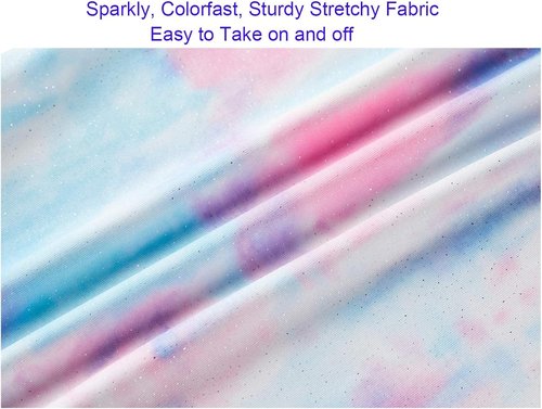Domusgo Girls Gymnastics Leotards - Long Sleeve Shiny Colorful Bodysuits | Perfect for Tumbling