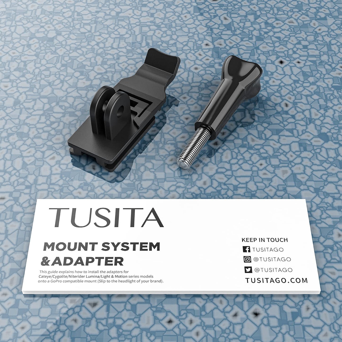 TUSITA Mount Adapter Compatible with Niterider Lumina,Lumina Micro, Mako Series Bike Headlight