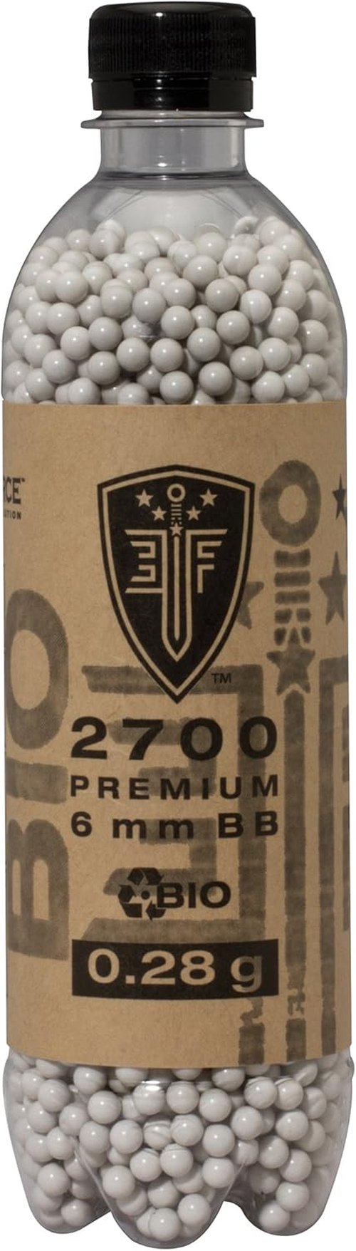 Elite Force Biodegradable 6mm Airsoft BBs - Premium .28 Gram, 2700 Count for Eco-Friendly Play