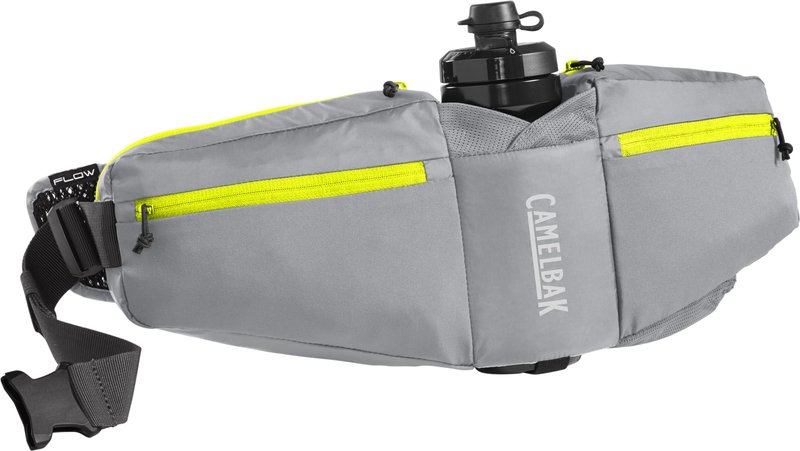 CamelBak Podium Flow 4 Hydration Belt, Minimalist Ride Storage with 21oz Podium Dirt Series Bottle, Gunmetal