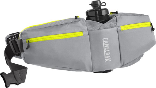 CamelBak Podium Flow 4 Hydration Belt, Minimalist Ride Storage with 21oz Podium Dirt Series Bottle, Gunmetal