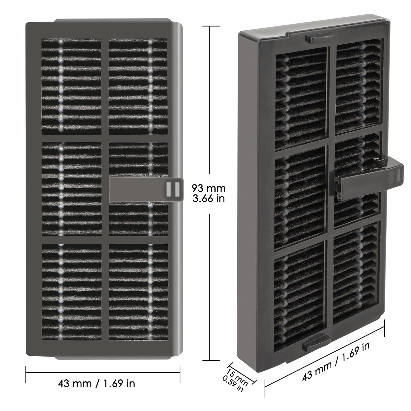 BRUVISH (3 Pack) X40 Ultra Replacement HEPA Filter for Dreame X40 Ultra/ L10s Pro Ultra Heat/ X30 Ultra/ L10s Ultra Gen 2/ L40 Ultra/Mova P50 Ultra/ P50 Pro Ultra/ P10 Pro Ultra Robot Vacuum Filters