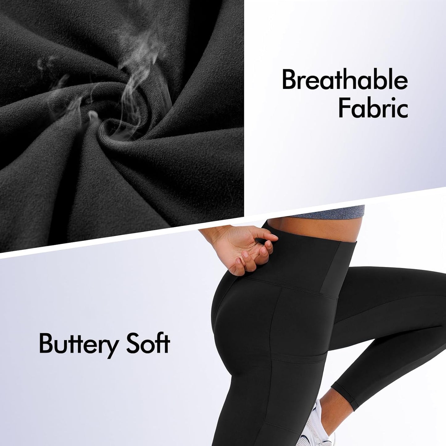 Skiennix High Waisted Leggings - Buttery Soft Yoga Pants for Ultimate Comfort and Flexibility