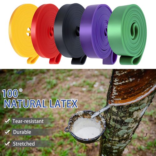 5-Level Resistance Bands Set, Pull-Up Assistance Bands for Workouts, Stretching, Physical Therapy and Muscle Training
