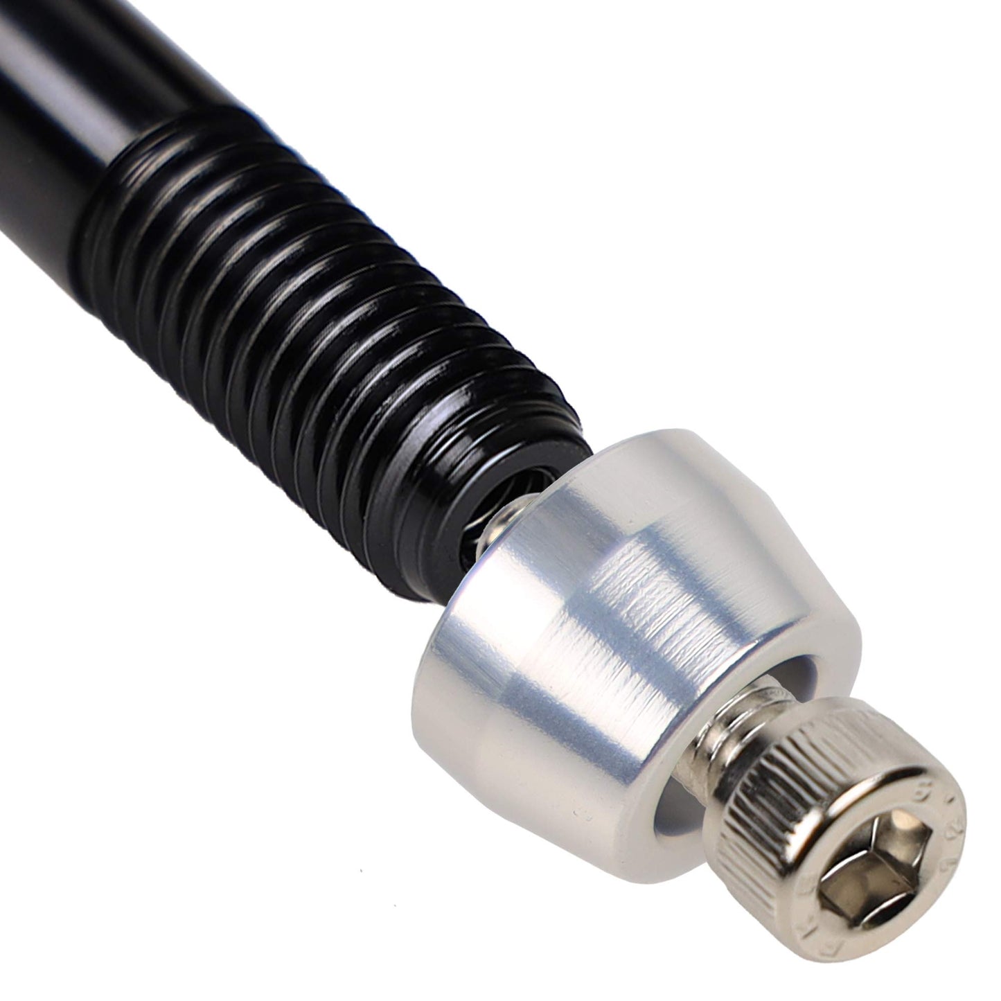 CyclingDeal Trainer Thru Axle - Bike Bicycle 12mm Rear Wheel Thru Skewer for Indoor- 160mm to 172mm - Thread Pitch: M12 x P1.75 - Spacers 2.5mm/6mm Included