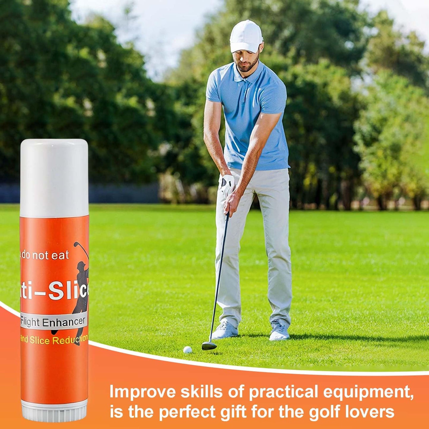 SHILIU 6pcs Anti Slice Golf Stick Anti Hook Compound for Clubs Golf Driver Wax Sticks Reduce Slice & Hook Portable Practice Tool Golf Swing Training Accessory for Beginners & Casual Golfers