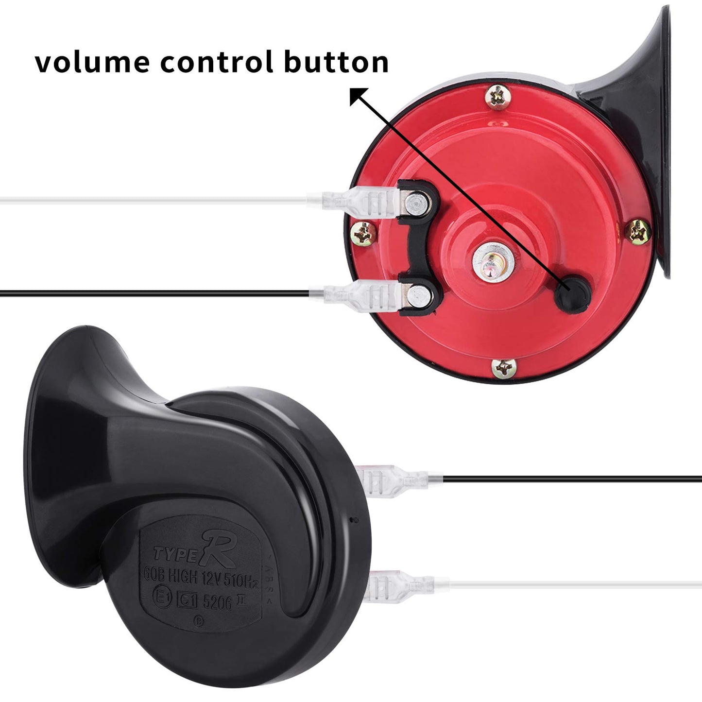 Roykaw Golf Cart 12 Volt Horn Kit Compatible with EZGO Club Car Yamaha, UTV, ATV, Boat