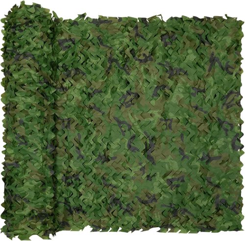 HYOUT Camo Netting - Camouflage Net for Hunting Blinds & Camping Sunshade | Woodland Camo 5x6.5ft