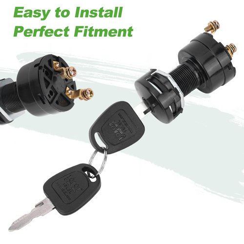 10L0L Golf Cart Starter Ignition Key Switch for Club Car DS 1996-up 36V or 48V Electric Golf Cart, OEM# 101826201