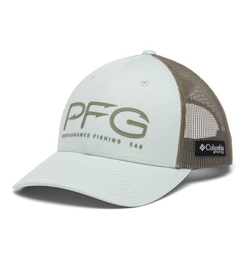 Columbia Unisex PFG Hooks Mesh Snap Back - High, Cool Green/Cypress, One Size