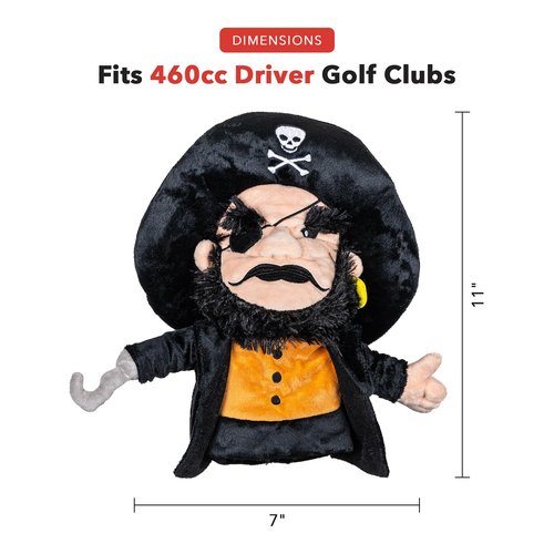 Daphne's Headcovers Pirate Driver Headcover | Premium Driver Headcovers | Funny Golf Club Covers | Stylish Protection for Your Clubs | Men's Golf Gear | Driver Headcover for Men and Women