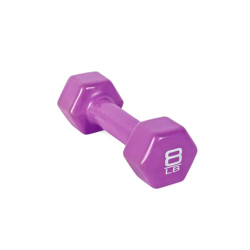 CAP Barbell Vinyl Coated Dumbbell, 8 lb Single