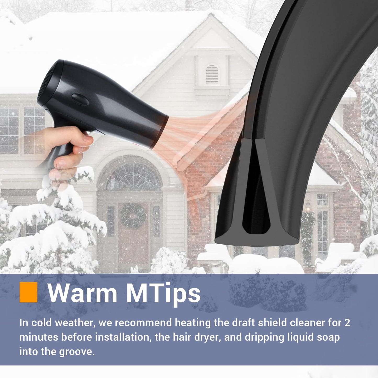 Storm Door Sweep Replacement for Larson & Pella Storm Door Expander Sweep, CH9030501 Sweep for Vinyl and Metal Door Sweep Assembly - Style 1 (2 Pack)