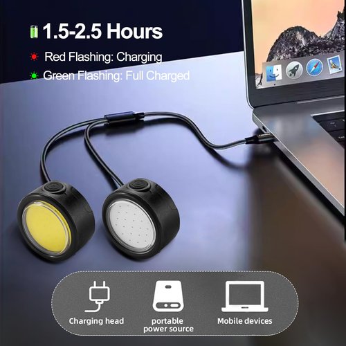 Bike Light Set for Night Riding – Be Seen from Far Away, High Visibility Bicycle Front and Back Taillight Reflectors for Urban Commuters, Day & Night Safety Cycling Light