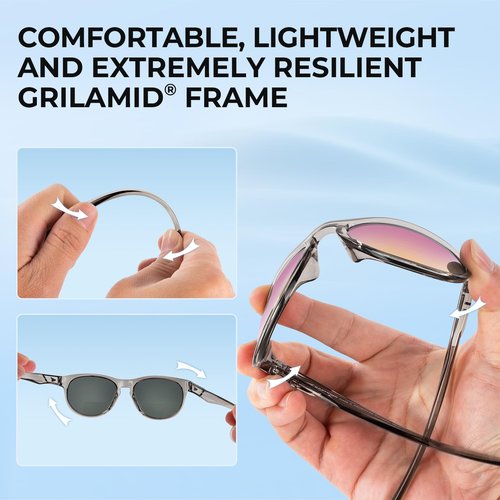 KastKing Alsea Polarized Bifocal Sports Sunglasses With PuriVex Protective Lens Coating,Grilamid Frame,Women Sunglasses