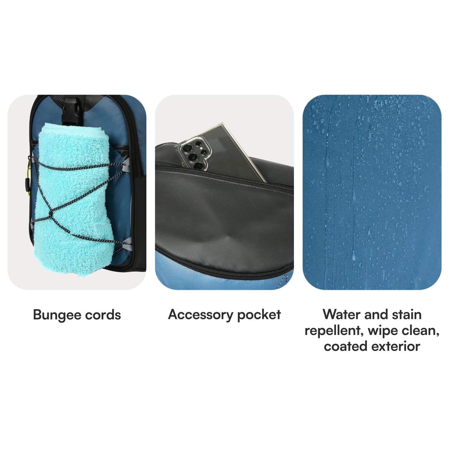 Titan by Arctic Zone Backpack Cooler, Insulated Soft Sided Bag with Leak Proof Lining and Padded Straps, for Lunch, Picnic, and Travel, 24 Can Capacity, Marine Blue
