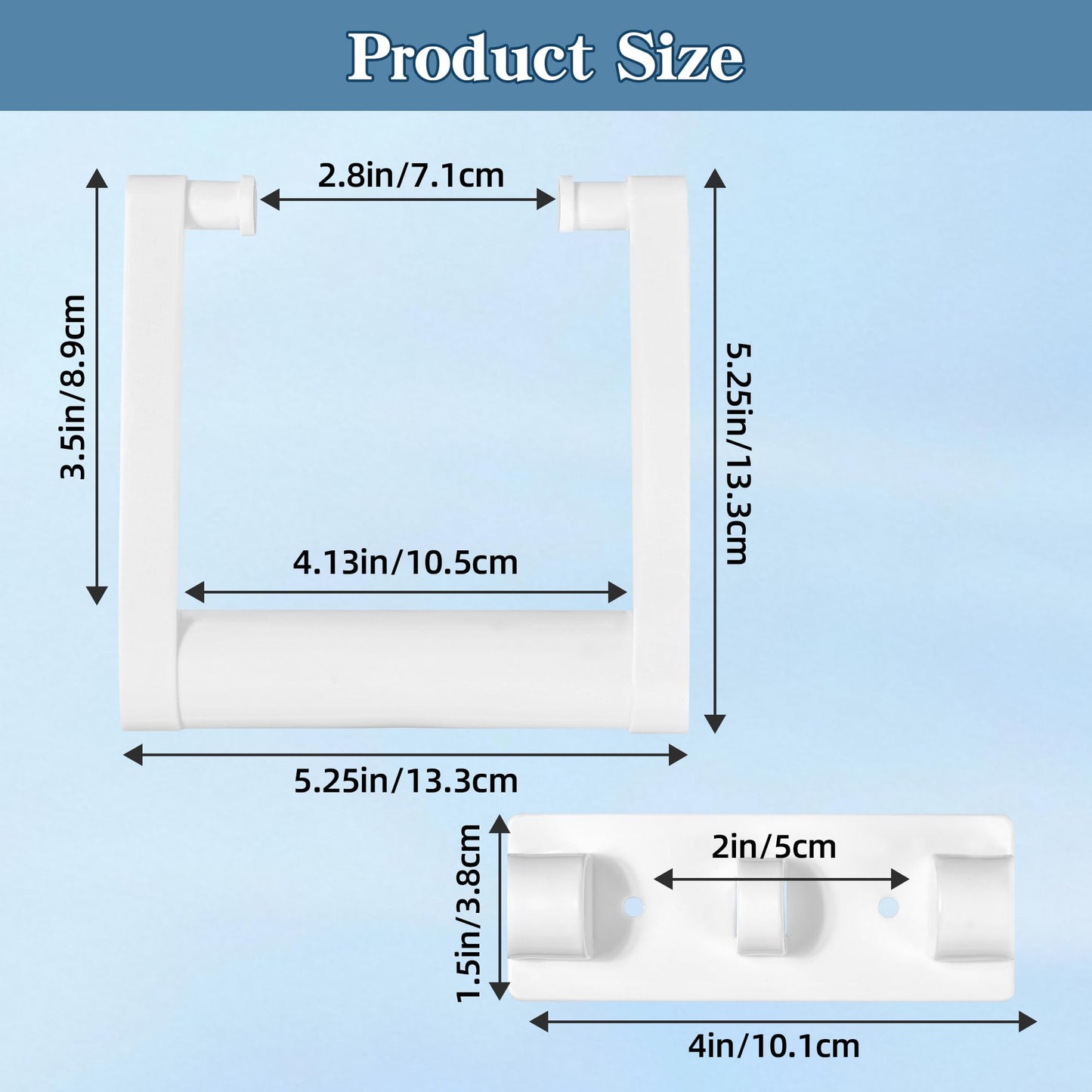 PIHIL 2 Pcs Plastic Cooler Handle Replacement for 25-72 Quart Coolers, Replacement Cooler Handle Parts Includes Screws, White