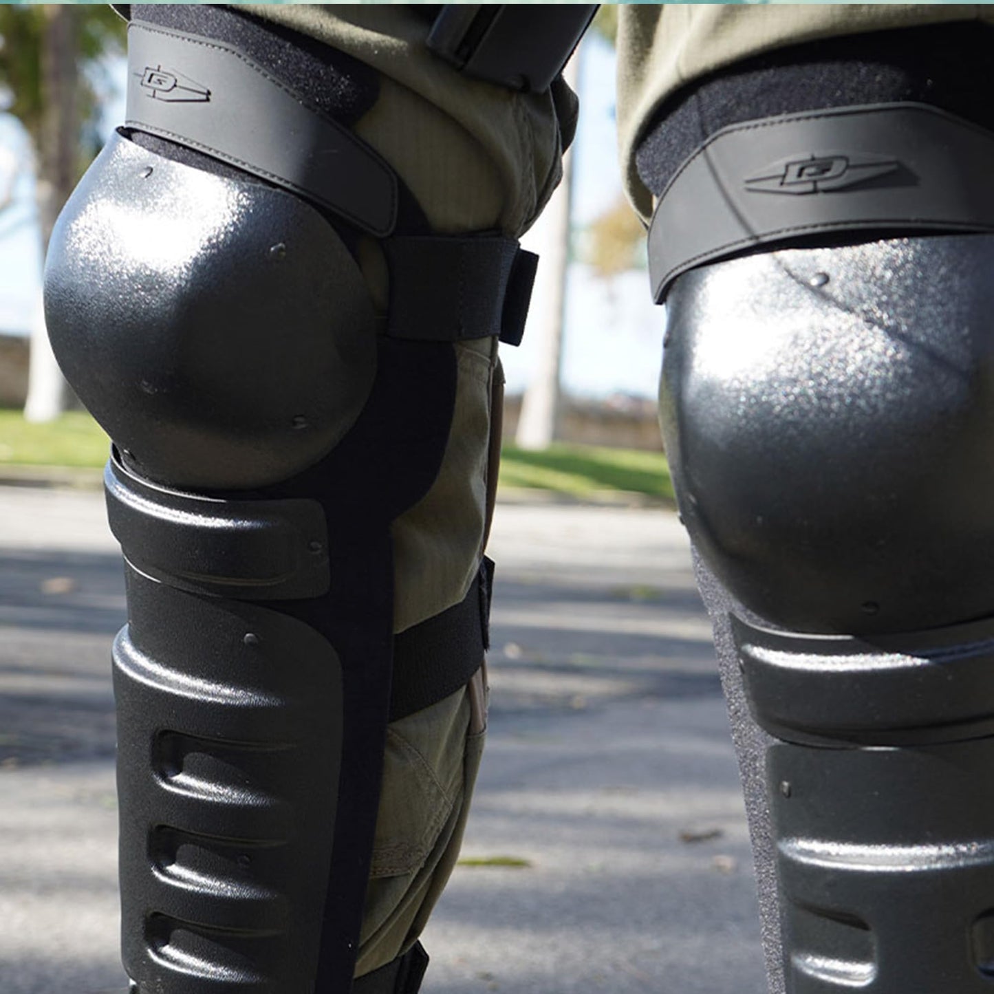 Damascus Gear: US Made D-Flex Knee & Shin Guards - Shock Absorbing, Maximum Protection, Adjustable (X-Large)
