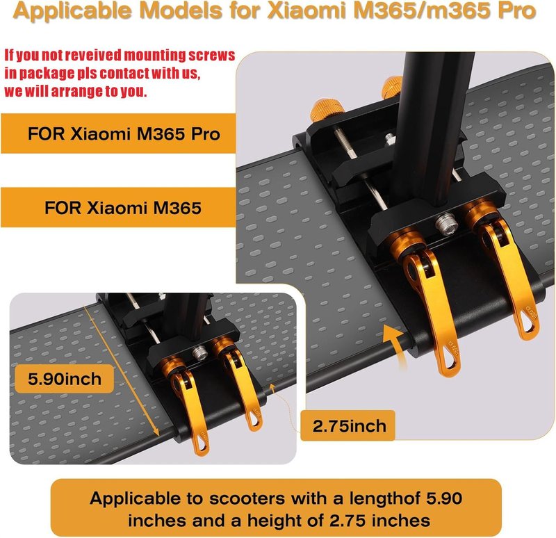 Yungeln New Upgrade Electric Scooter Seat,Adjustable Shock Absorption Seat Compatible with Xiaomi M365 M365 Pro Electric Scooter Fits 5.5"-6.2"