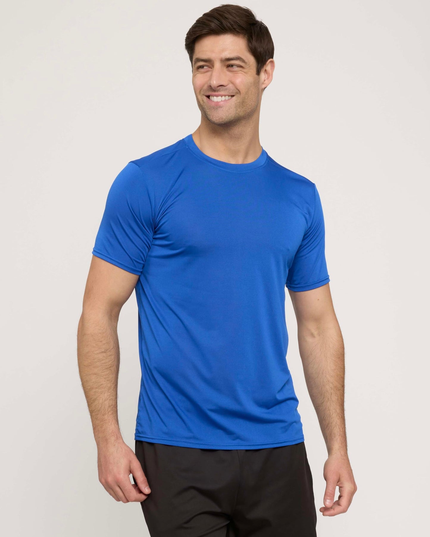 Real Essentials 5 Pack: Men's Dry-Fit Short Sleeve Crew Neck T Shirts Fitness Running Gym Workout Cool Exercise Athletic Tee, Set 14, XX-Large