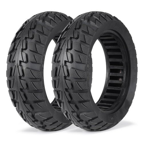 10x2.70-6.5 Solid Tire,2 Pack 70/65-6.5 Scooter Tubeless Solid Tire,10 inch Tires for Hover-1 Alpha Evercross H5 Electric Scooter Mobile Cruiser