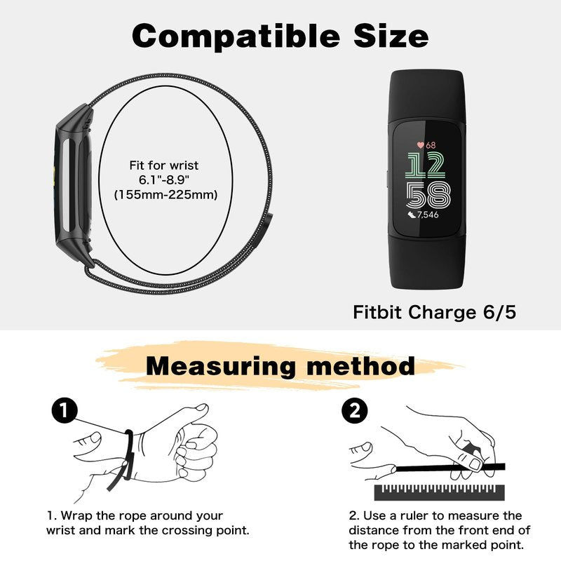 MokaZii Magnetic Braided Compatible with Fitbit Charge 6 / Fitbit Charge 5 for Men Women, Nylon adjustable Breathable Replacement Stretchy Elastic Sport Strap for fitbit charge 6/5 - Camouflage