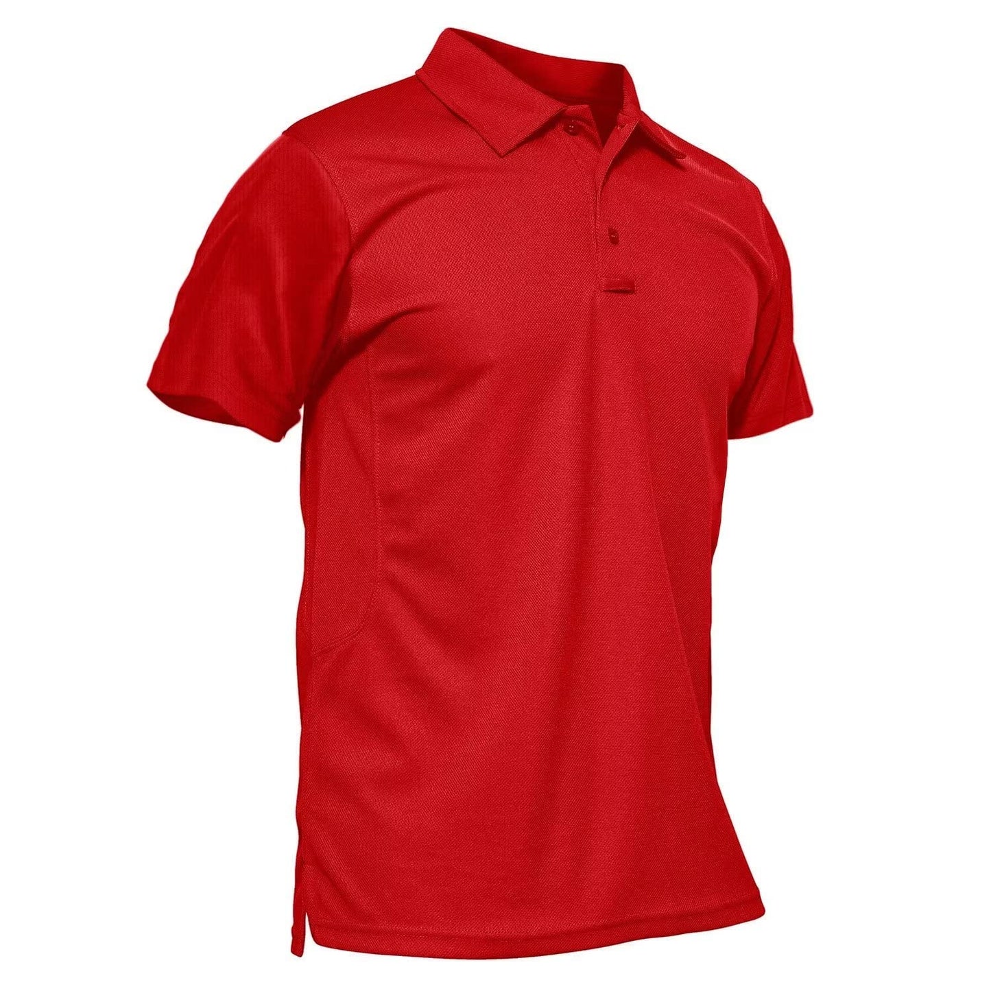 MAGCOMSEN Red Polo Shirts for Men Golf Polos Fishing Shirts Casual Shirts Quick Dry Summer Shirt Tomato Red XXL