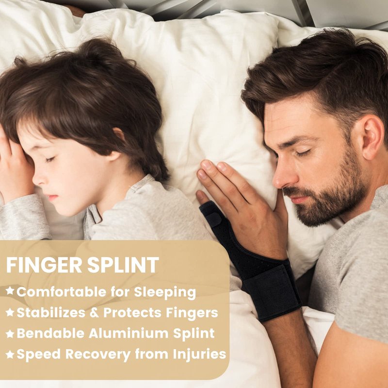 EDNYZAKRN Trigger Finger Splint, Pinky Finger Splints for Broken Fingers, Little Finger Brace Wrist Support for Carpal Tunnel Arthritis Tendonitis