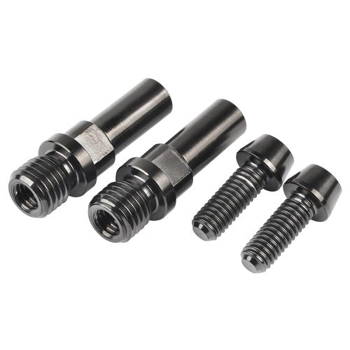 Wanyifa Titanium Ti Bolts Bicycle Post V Brake Bosses M10x1.25mm & M6x16mm Screws (Black)