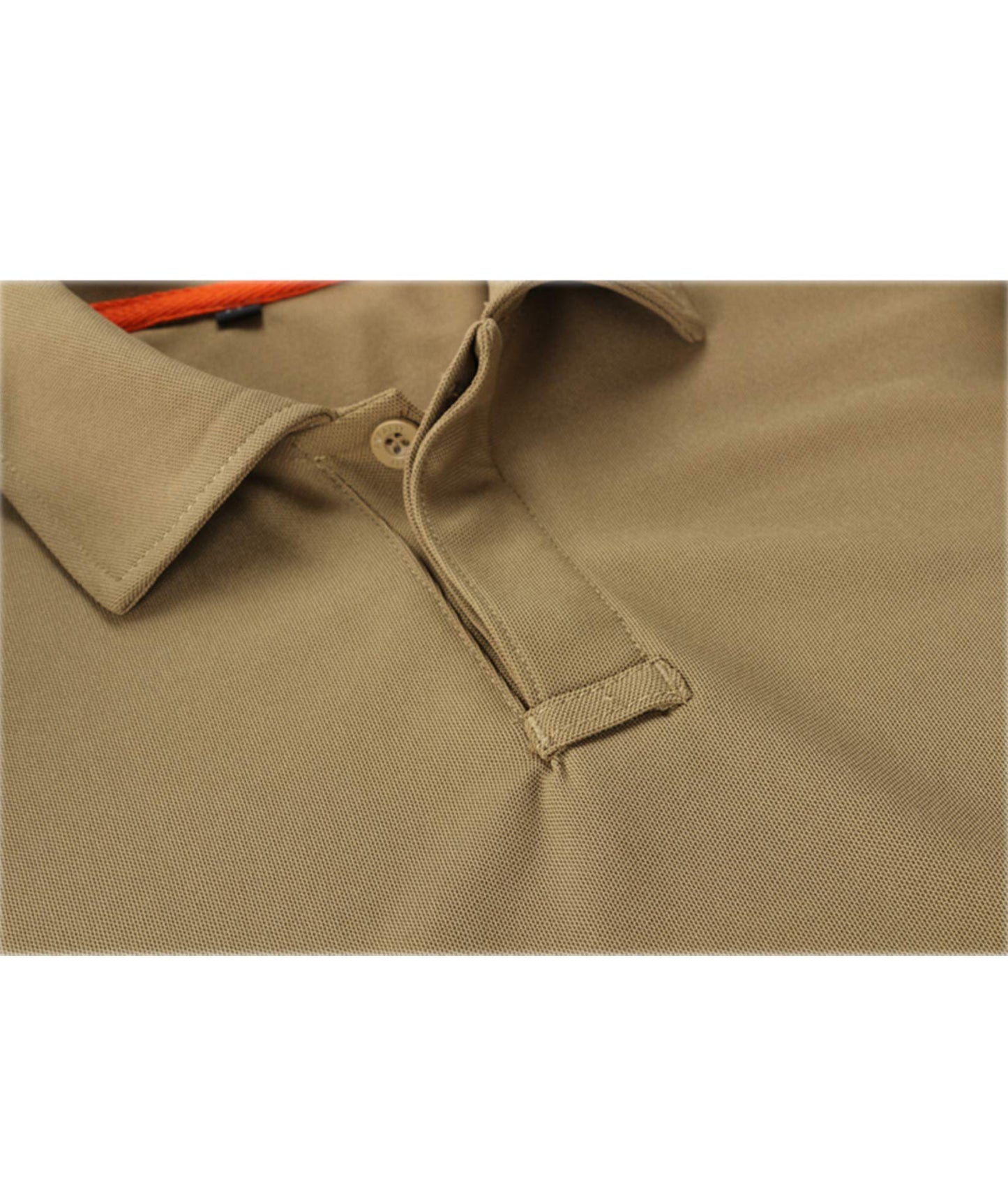 ZITY Mens Polo Shirt Short Sleeve Sports Tactical T-Shirt Athletic Golf Polos Daily Casual Stylish Collared Shirts for Men Khaki Large