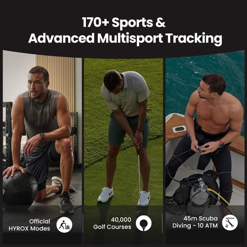 Amazfit Balance 2 Smart Watch - 47mm AMOLED Display, Dual Band GPS, 21-Day Battery Life | Heart Rate & Sleep Tracker