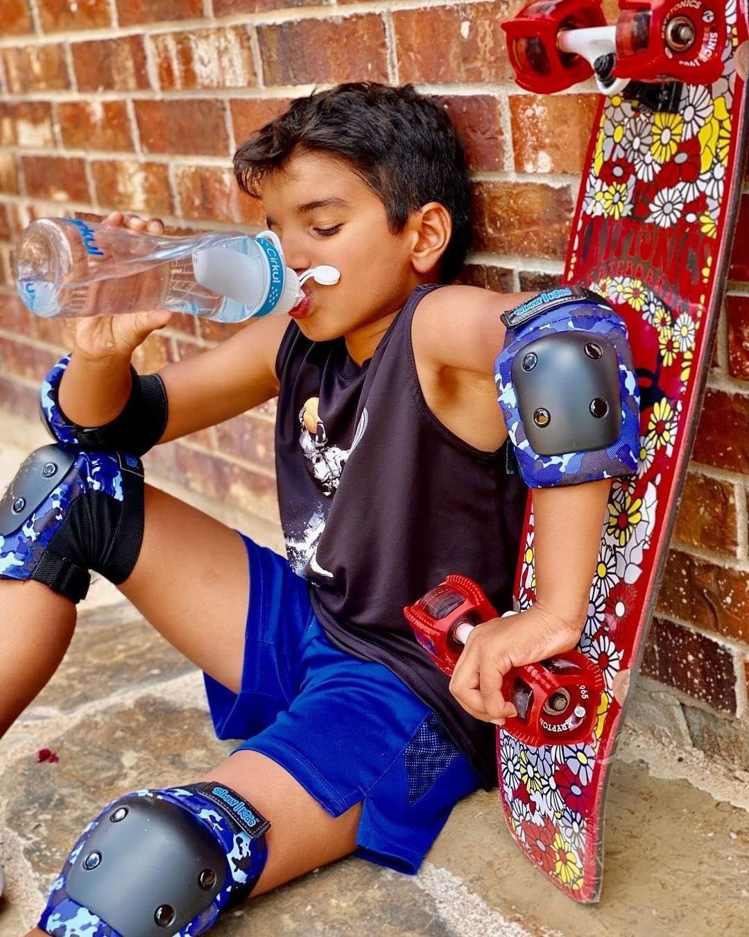 Simply Kids Protective Gear Set - Knee & Elbow Pads with Wrist Guards | CPSIA Certified for Safety