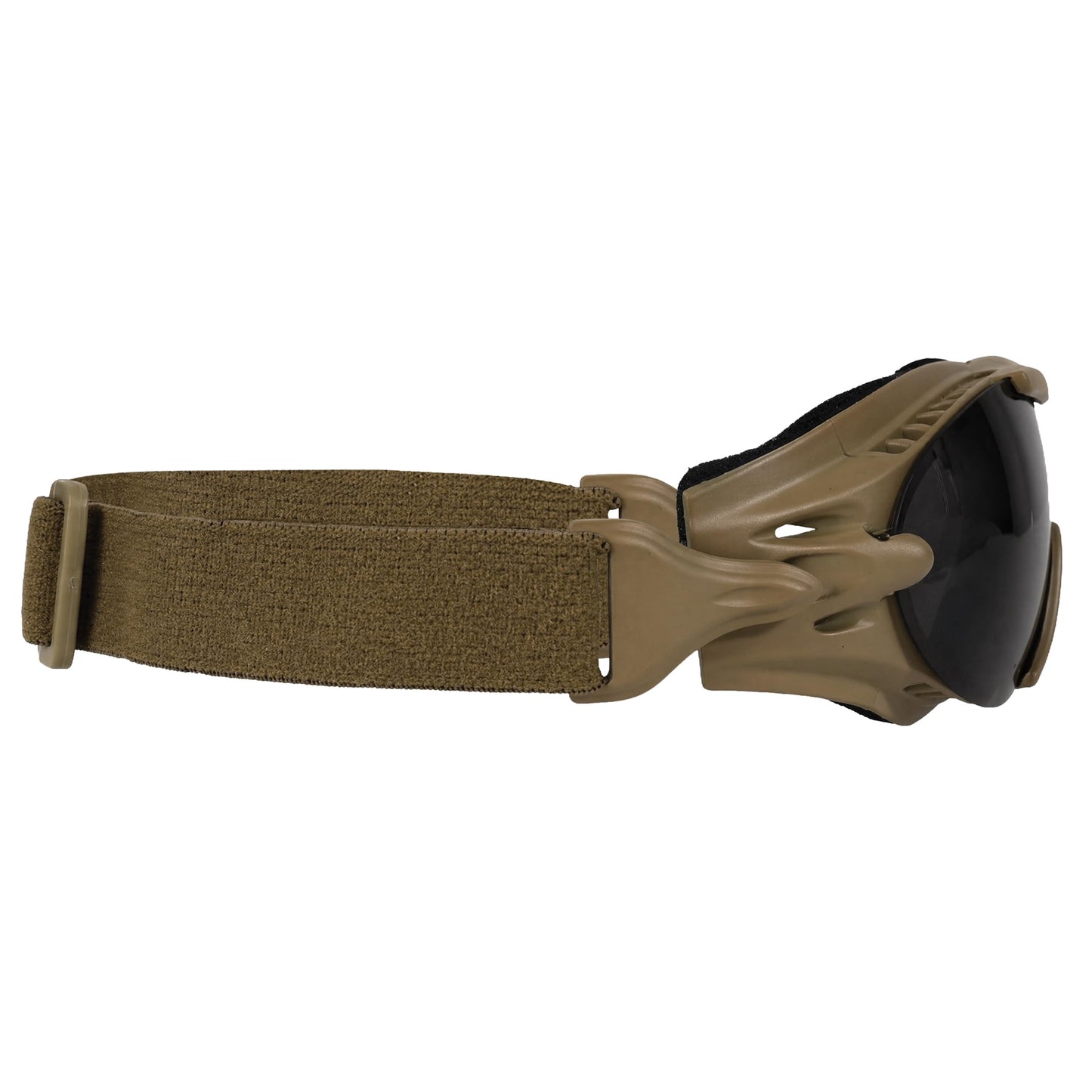 Rothco SWAT Tec Single Lens Tactical Goggles with Anti‑Fog Polycarbonate Lens, UV400 Protection, Adjustable Strap