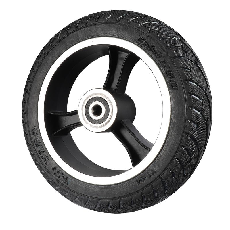 200x50 Solid Aluminium Hub Tire for 8 inch Electric Scooter - Non-Pneumatic Tire Replacement Wheel
