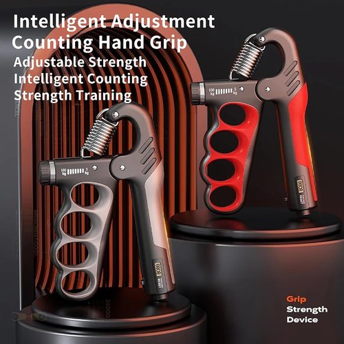 Grip Strength Trainer - Adjustable Resistance Hand Grip Strengthener 11-220Lbs | Ergonomic Design for Athletes & Recovery
