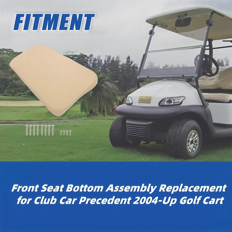 Silscvtt Front Seat Bottom Assembly Replacement for Club Car Precedent 2004-Up Golf Cart 10125525-01